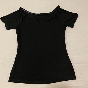Black stretchy top
